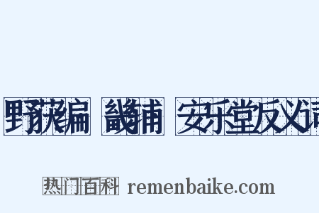 野获编·畿辅·安乐堂反义词是什么意思的图片
